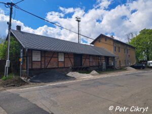 Chodov - budovy nákladového nádraží; duben 2024