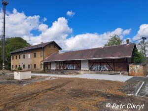 Chodov - budovy nákladového nádraží; duben 2024