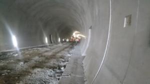 Sudoměřice - Votice: tunel Deboreč; prosinec 2020