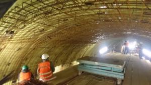 Sudoměřice - Votice: tunel Deboreč; prosinec 2020