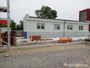 Staveniště nového terminálu autovlaku v pražské Michli na ONJ