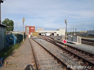 Staveniště nového terminálu autovlaku v pražské Michli