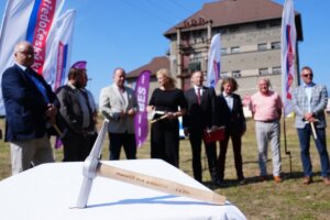 Olbramovice - slavnostní zahájení stavby P+R/B+R parkoviště u vlakového nádraží 6.9.2024