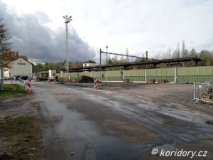 Olbramovice - stavba P+R/B+R parkoviště; říjen 2024