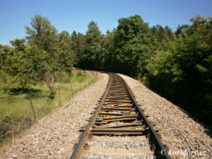 Olbramovice - Sedlčany, opravné práce, km 11,0 - 9,9