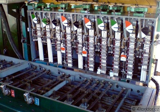 Otevřená hradlová a pravítková skříň