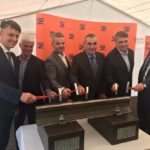 Slavnostní zahájení stavby Soběslav - Doubí (zdroj: Twitter Jiřího Svobody, GŘ SŽDC)