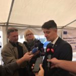 Slavnostní zahájení stavby Soběslav - Doubí (zdroj: Twitter Jiřího Svobody, GŘ SŽDC)